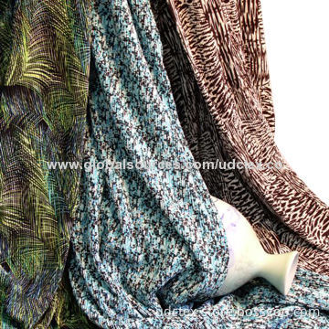 Printed Polyester Georgette Fabric, Azo-free, Used for Fashionable Dress and Garments